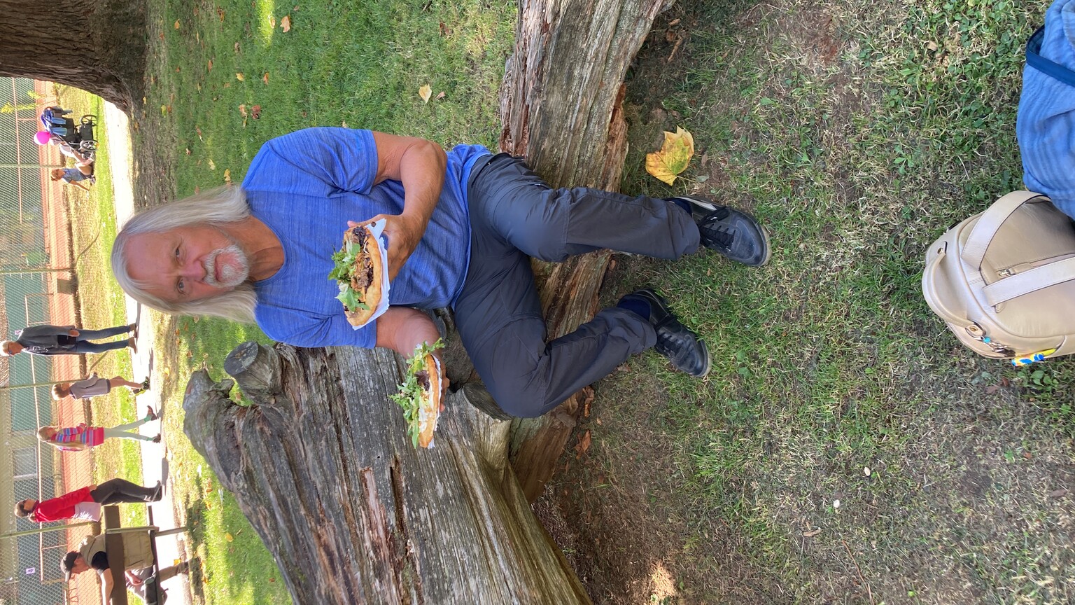 oběd na cestě domů